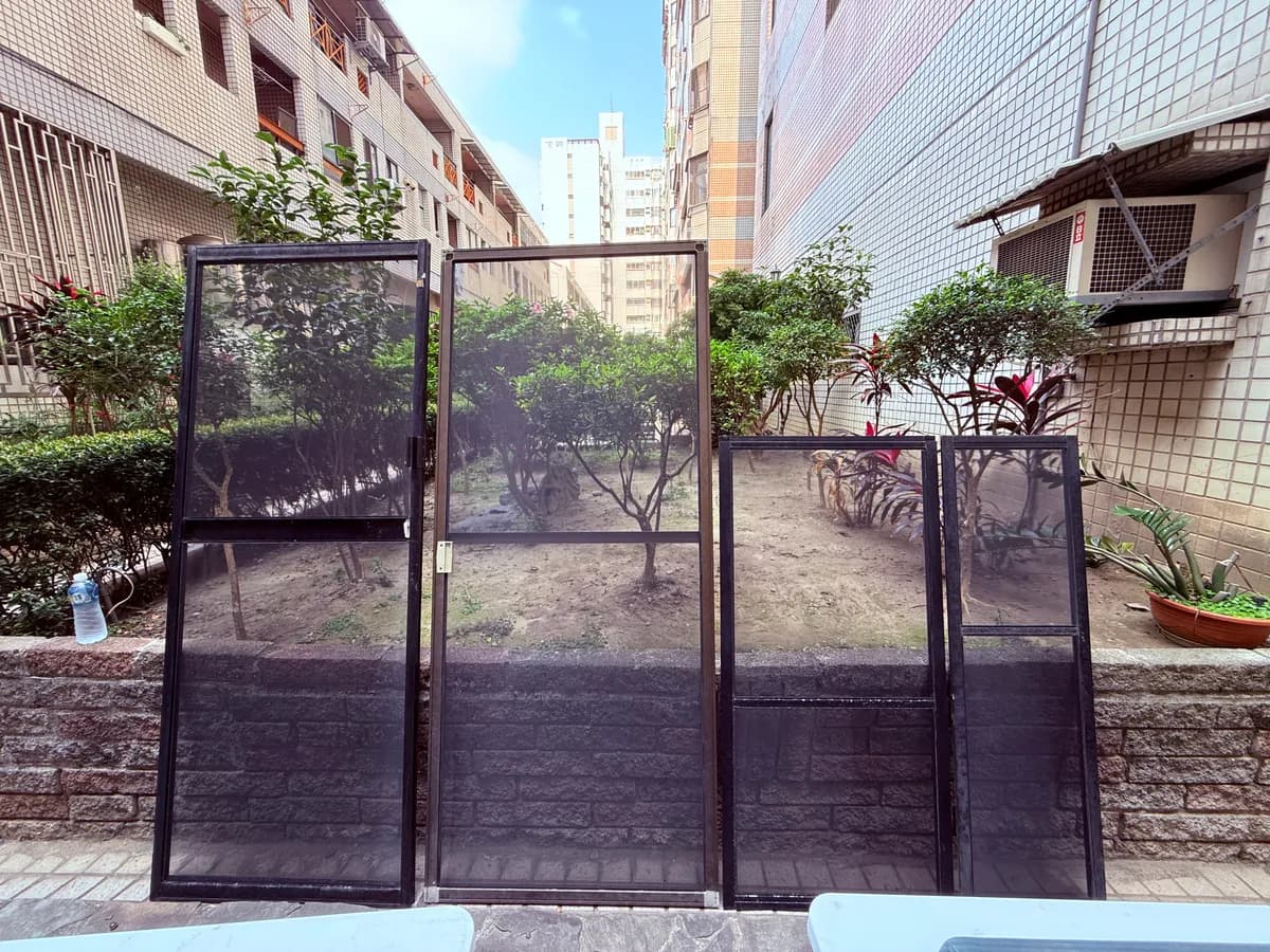 完成安裝的防霾紗網戶外實景